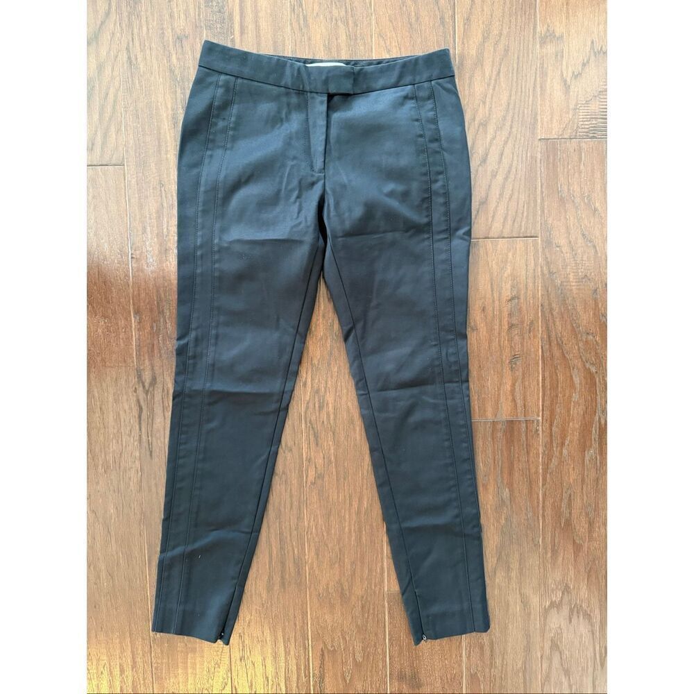 Veronica Beard Black Ankle Zip Dress Pants 4